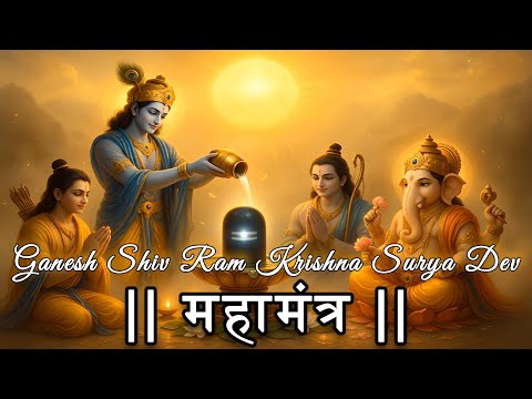 Shri Ganesh Ram Krishna Shiv Surya Mantra | Most Powerful Five Divine Energies in One Sacred Chant