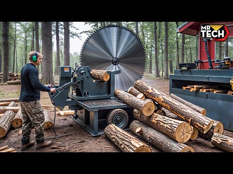 25 Mind-Blowing Firewood Processing Machines in Action! | Homemade Modern Chainsaw Machines #14