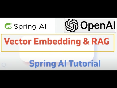 Vector Embeddings and RAG for Beginners | Spring AI Tutorial # vector #springAI #springboot