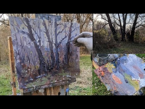 Plein Air Oil Painting Demo with Kyle Buckland, "Swamp Maples"