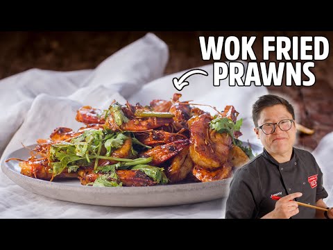 Delicious Cantonese Style Wok Fried Prawns!
