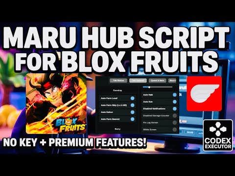 NEW MARU HUB Script for Blox Fruits Premium Features | Works on All Roblox Executors Mobile & PC