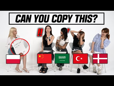 Which Country has MOST DIFFICULT Letter to write?ㅣArabic, Turkish, Chinese, Polish, Danish
