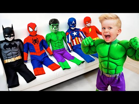 Kids turn into superheroes - Funny stories for kids