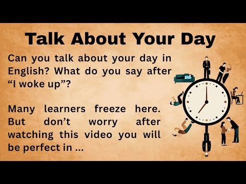 Talk About Your Day in English ||  Beginner Practice || Bookish English