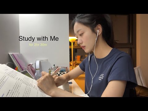 시험 일주일 남은 로스쿨생이랑 같이 공부해요 🙂 I 스터디윗미 I STUDY WITH ME at home (2.5HR, real time, real sound)