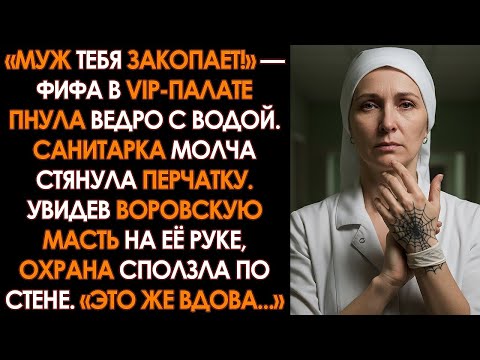 «Драй полы, тв@рь! Ты не знаешь, кто я!!» — визжала жена авторитета  Но увидев наколку на её кисти