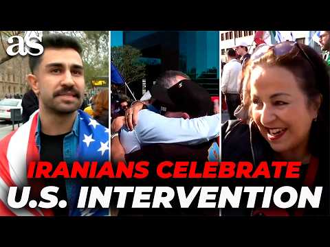 SMILES AND TEARS: the Iranian diaspora show its HAPPINESS after the UNITED STATES attacks