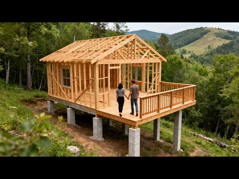 Young couple builds house in the forest - completed after 45 days | By @Hoàng Hương