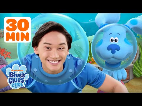 Underwater Games & Skidoos w/ Blue! 🐠 | 30 Minute Compilation | Blue's Clues & You!