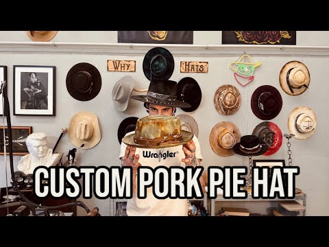 CUSTOM PORK PIE HAT - STEP BY STEP, FULL PROCESS