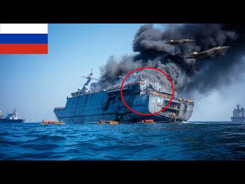 2 Minutes Ago! US F-35 Jet Sinks North Korean Ship Carrying 5,755 Troops in the Black Sea.