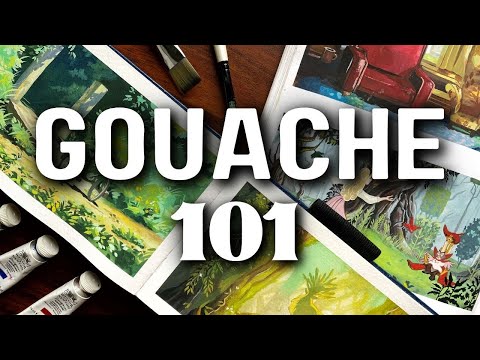 EVERYTHING you need to know to begin your GOUACHE JOURNEY compilation / basics, supplies, techniques