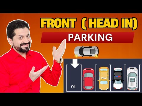 Front Parking ( Head in) with step by step instructions.