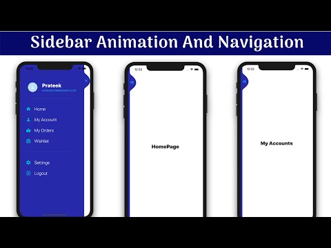 Sidebar Animation & Navigation | Flutter UI