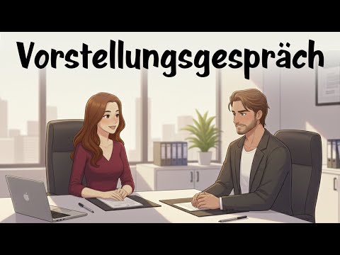 Dein Erstes Job Interview in German : Easy Dialogue Practice (A1–A2) !
