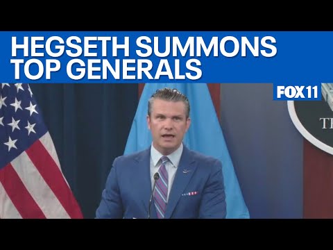 Pete Hegseth orders urgent meeting of generals | FOX 11 LA