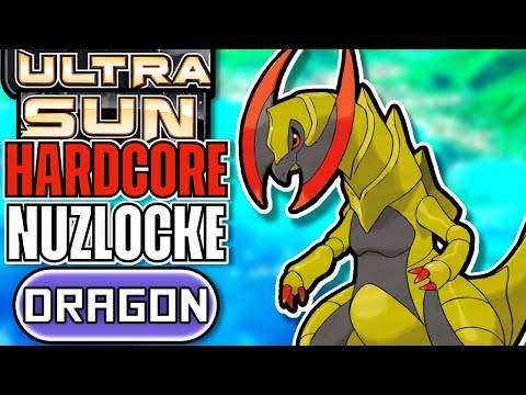Pokemon Ultra Sun Hardcore Nuzlocke - DRAGON Type Pokémon Only! (No items, No overleveling)