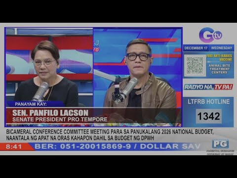 Sen. PING LACSON on Alleged 'Senate Pork' in 2026 Budget: Interview on DZBB