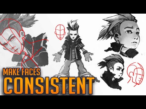 HOW TO DRAW Consistent Character faces