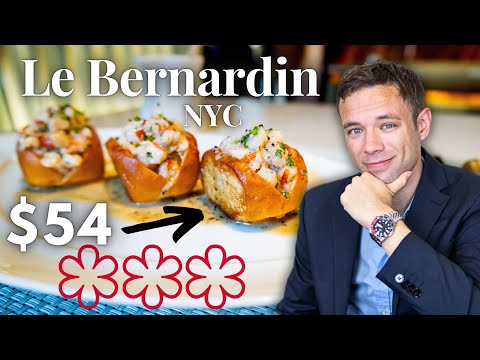Eating a $54, 3 Michelin Starred Lobster Roll from Le Bernardin. NYC