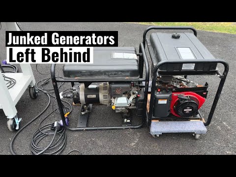 Abandoned Campbell Hausfeld Generators (Part 1) - No Power Output, Obsolete Carburetor Damaged