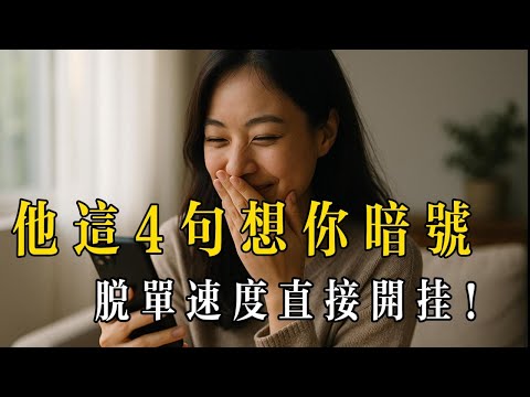 吃透這 4 句 「想你暗號」，脫單速度直接開掛！ 傻女人還在發 「哦哦」？