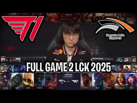 T1 CRAZIEST GAME!🔥 - T1 vs HLE GAME 2 LCK SUMMER 2025 W11D4 | T1 vs HANWHA LIFE G2 LCK 2025