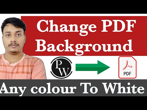 How to change pdf background color || Change pdf background black to white