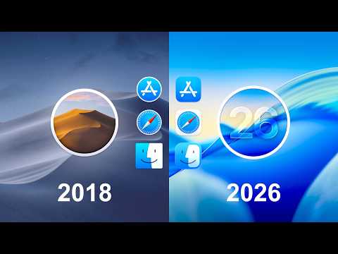 MacOS (2018) vs MacOS (2026)