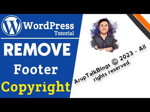 How to Remove Footer Copyright Text Bar from WordPress Theme (GeneratePress or Any Other Theme)