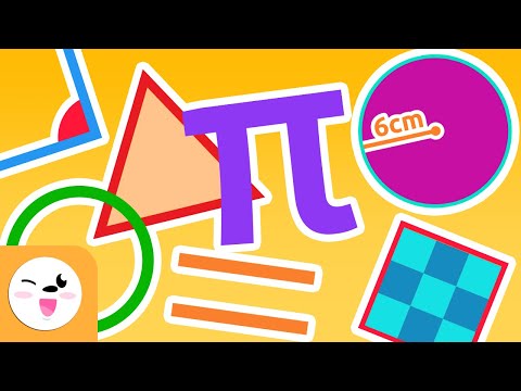 Geometry for Kids - Angles, Triangles, Circumference, Polygons, Number Pi - Compilation Video