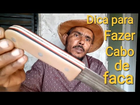 How to make a knife handle from PVC pipe step by step