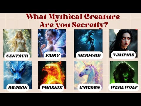What Mythical Creature Are You Secretly? 👀🧜‍♀️🦄  | Personality Quiz @quizgalaxtopia​