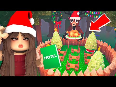 Building a HOTEL BASE With the NEW Christmas Update In 99 NIGHTS IN THE FOREST! (Roblox)