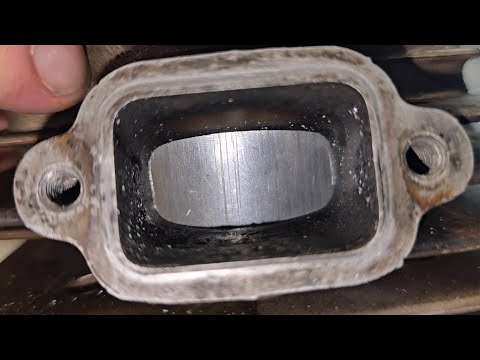 STIHL 064 EXHAUST PORT PORTING!!