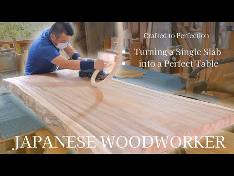 This Japanese Woodworker Turns a Single Slab into a Masterpiece