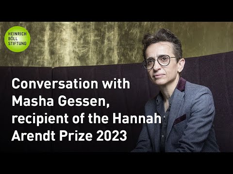 Conversation with Masha Gessen, recipient of the Hannah Arendt Prize 2023
