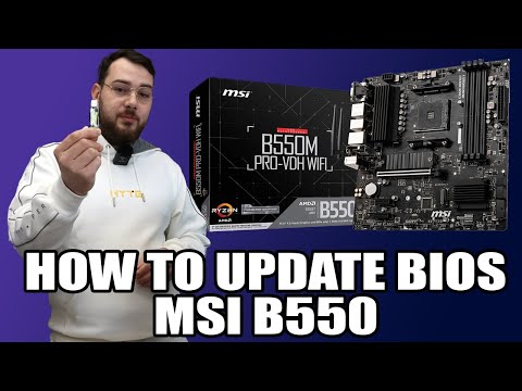 How to Update BIOS on an MSI B550 Motherboard.