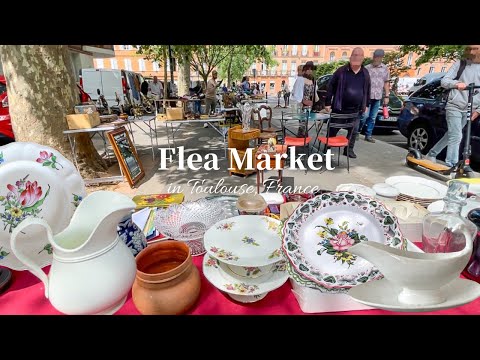Shopping at French Flea Market | A wide selection of antiques! | Beautiful tableware & decorations