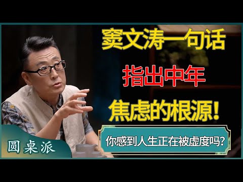 窦文涛一句话指出中年焦虑的根源！你感到人生正在被虚度吗？#窦文涛 #梁文道 #马未都 #周轶君 #马家辉 #许子东 #圆桌派  #圆桌派第八季