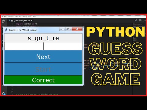 Python - How To Make Guess The Word Game With Source Code