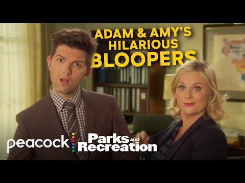 Adam Scott & Amy Poehler BLOOPERS proving they had TOO much fun as Leslie & Ben | Parks and Rec