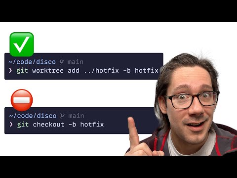 You need to use Git Worktrees