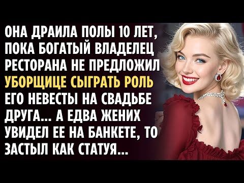 Владелец ресторана предложил УБОРЩИЦЕ сыграть роль его невесты на свадьбе друга… А едва жених увидел