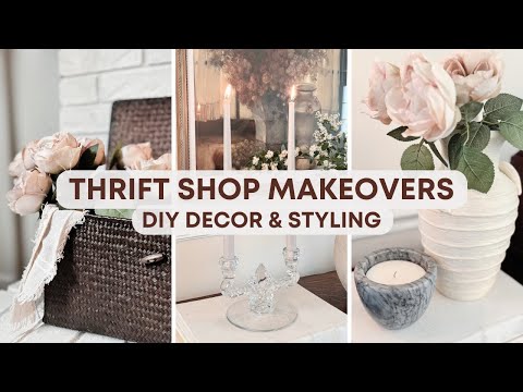 DIY Thrifted Home Decor | Thrift and Decorate With Me | Budget-Friendly Decor Ideas