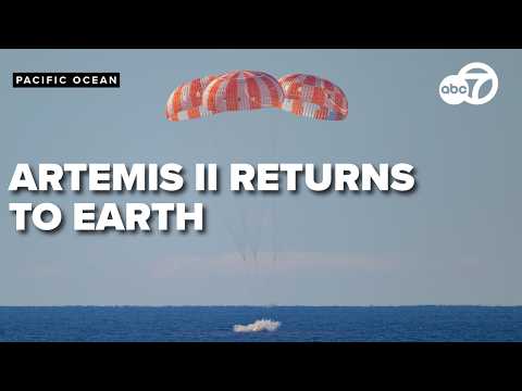 FULL: Artemis II astronauts return to earth after 10-day lunar mission