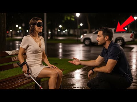 Père célibataire découvre une fille aveugle pauvre abandonnée à l'arrêt de bus — la vérité le choque