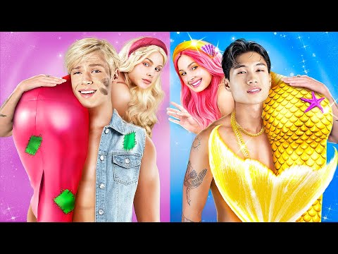 Z Chudé Barbie na Bohatou Mořskou Pannu! Triky a vychytávky na proměnu krásy ve stylu mořské panny!