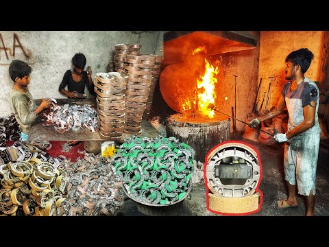 The Complete Process of Making Brake Leather || Beautiful work by strong people ||